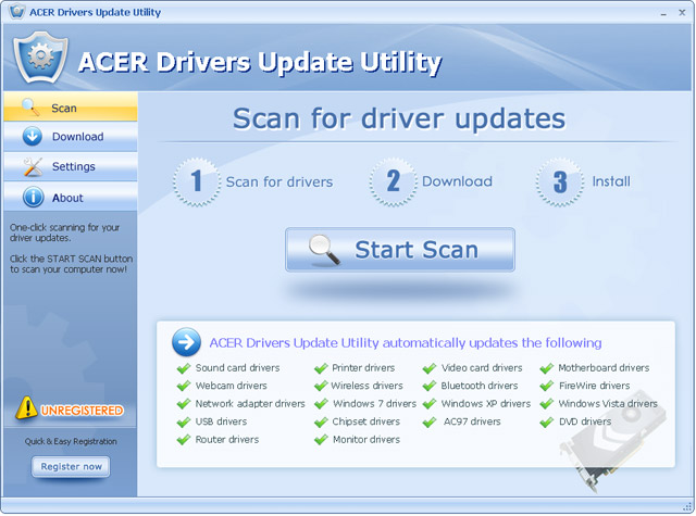 Acer Drivers Update Utility For Windows 7 64 bit