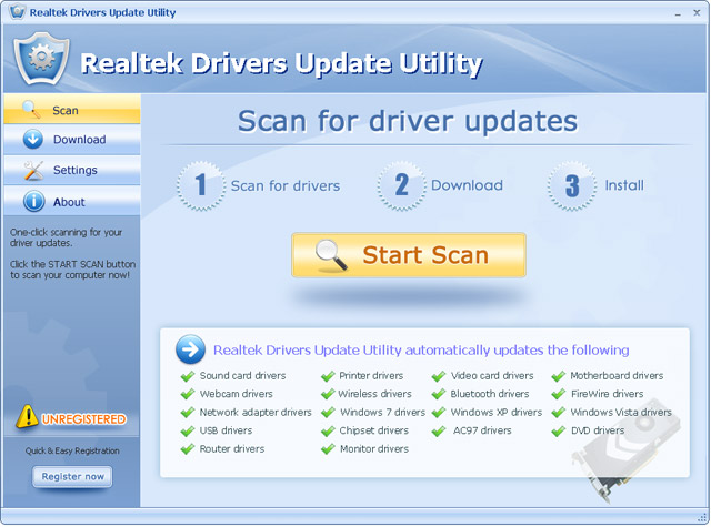 Realtek Drivers Update Utility For Windows 7 64 bit