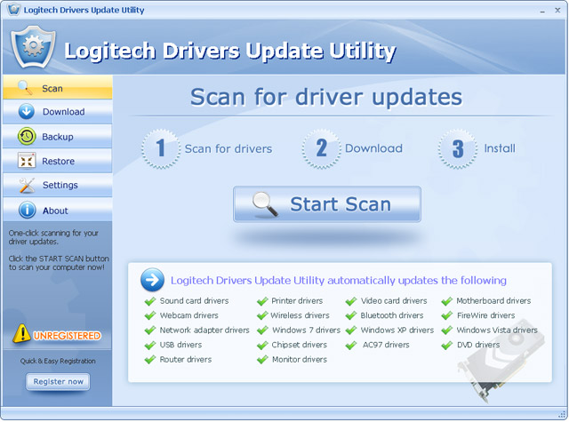 Logitech Drivers Update Utility