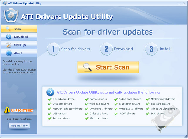    driver forWindows 10 (32bit|64 bit) screenshot
